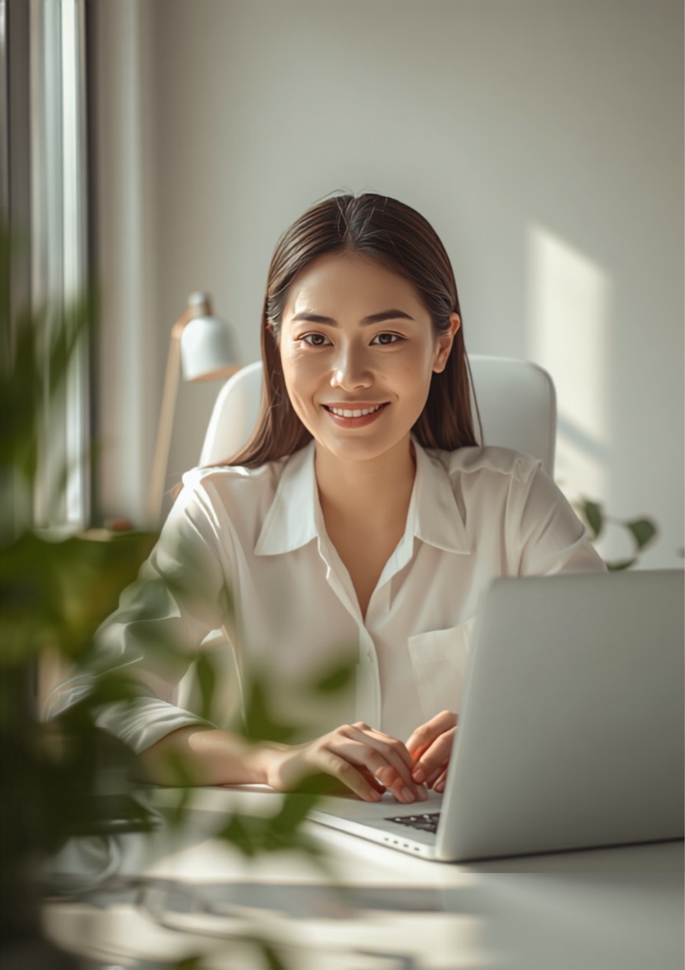 A business owner managing corporate stablecoin treasury on a laptop