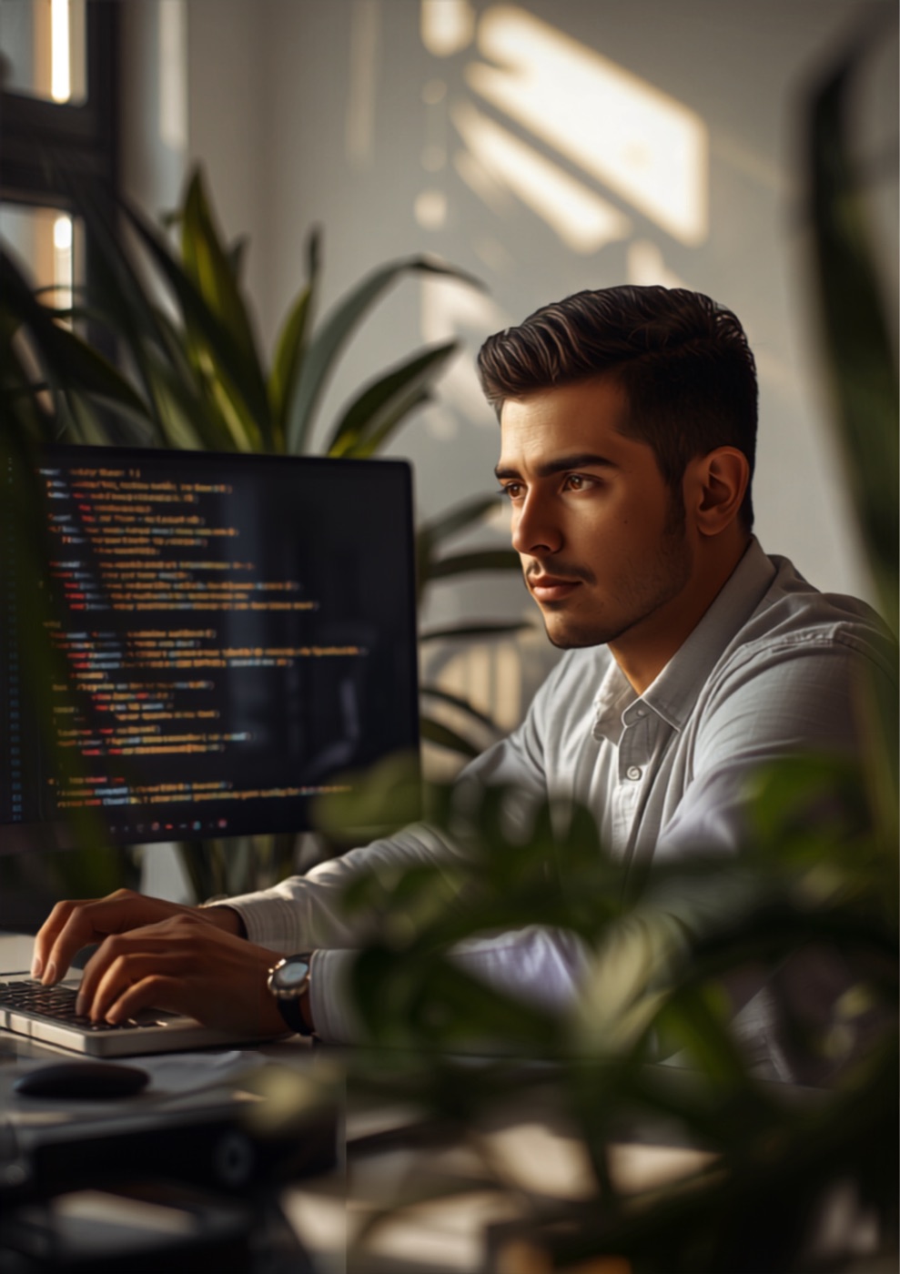 A software developer building on AURA infrastructure